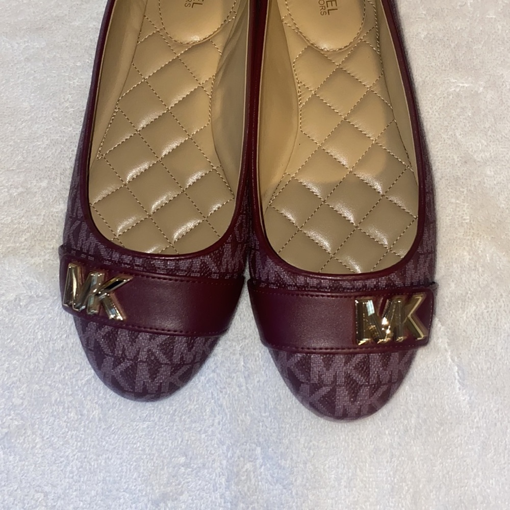 Michael Kors Jilly Ballet Flats Merlot Size 8.5 (no lid box) - Picture 5 of 8